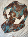 Mesh 2-piece tights set “Medium”