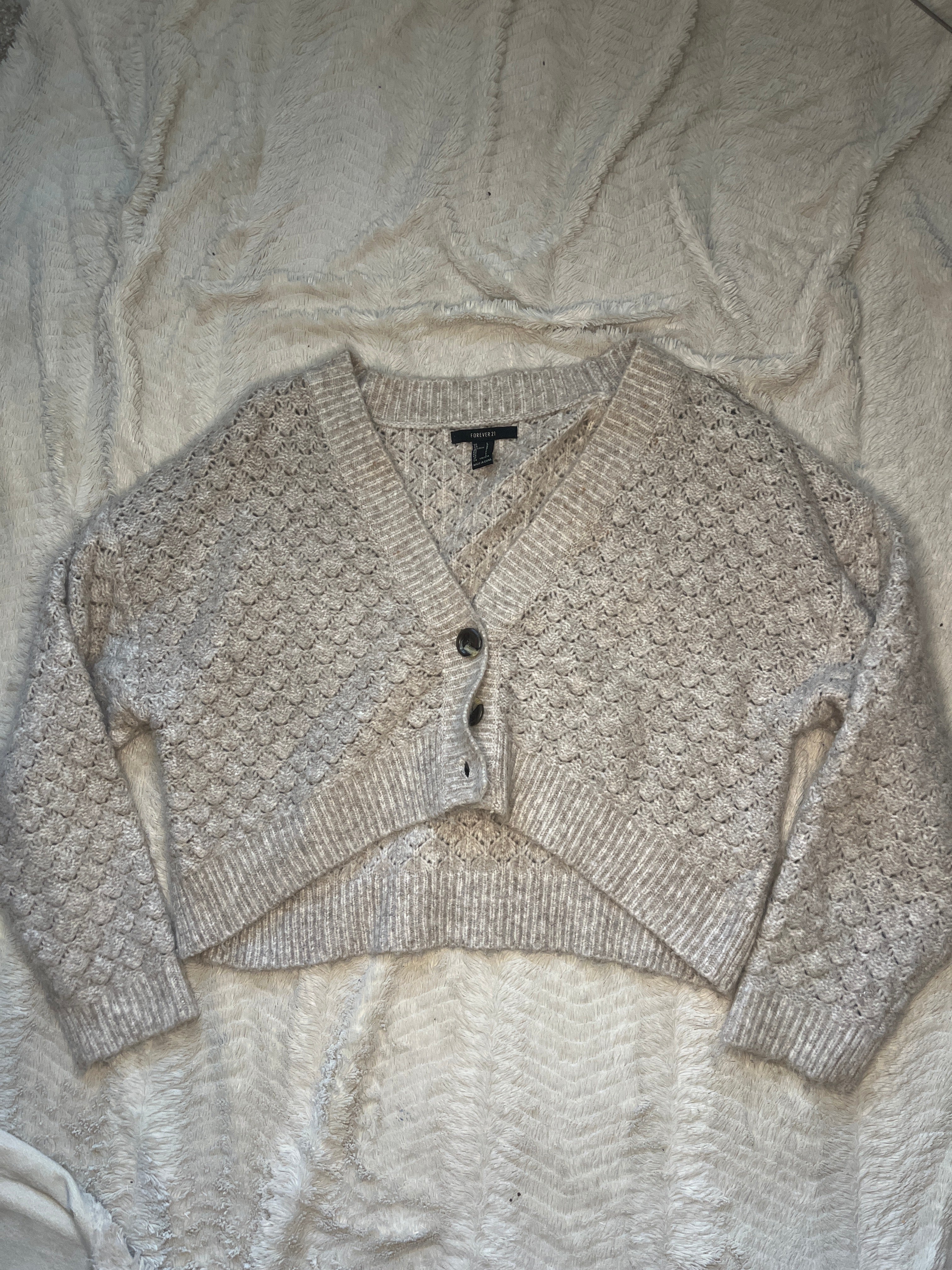 Thick crop sweater “Large”