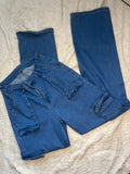 High waisted denim pants (not skinny jeans) “Large”