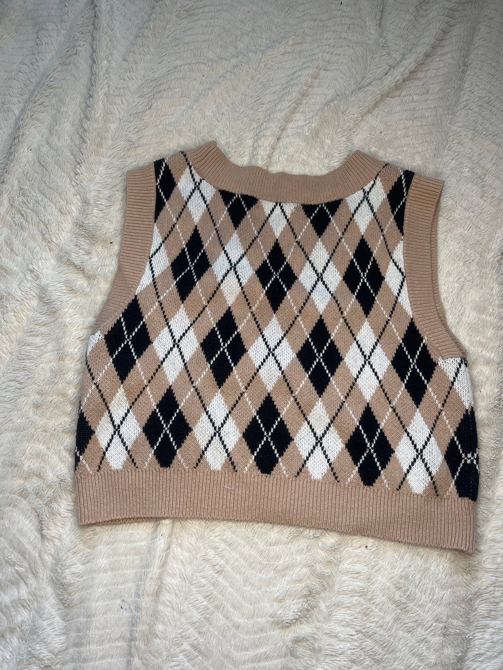 “Abercrombie & Fitch” plaid sweater vest “Xs fit small”