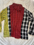 Color Block button up “Large”