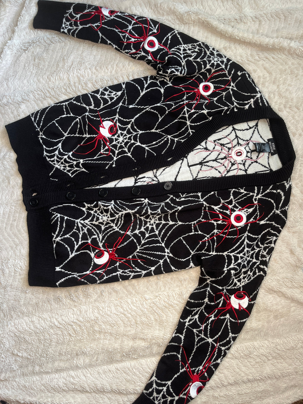 “Social Collision” spider sweater “Small”