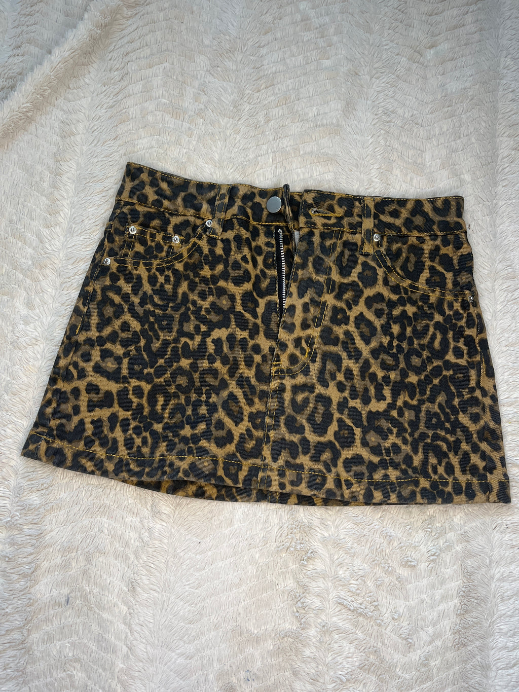 Cheetah print mini skirt “XS”