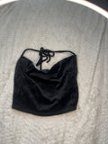 Velvet halter top “Small”