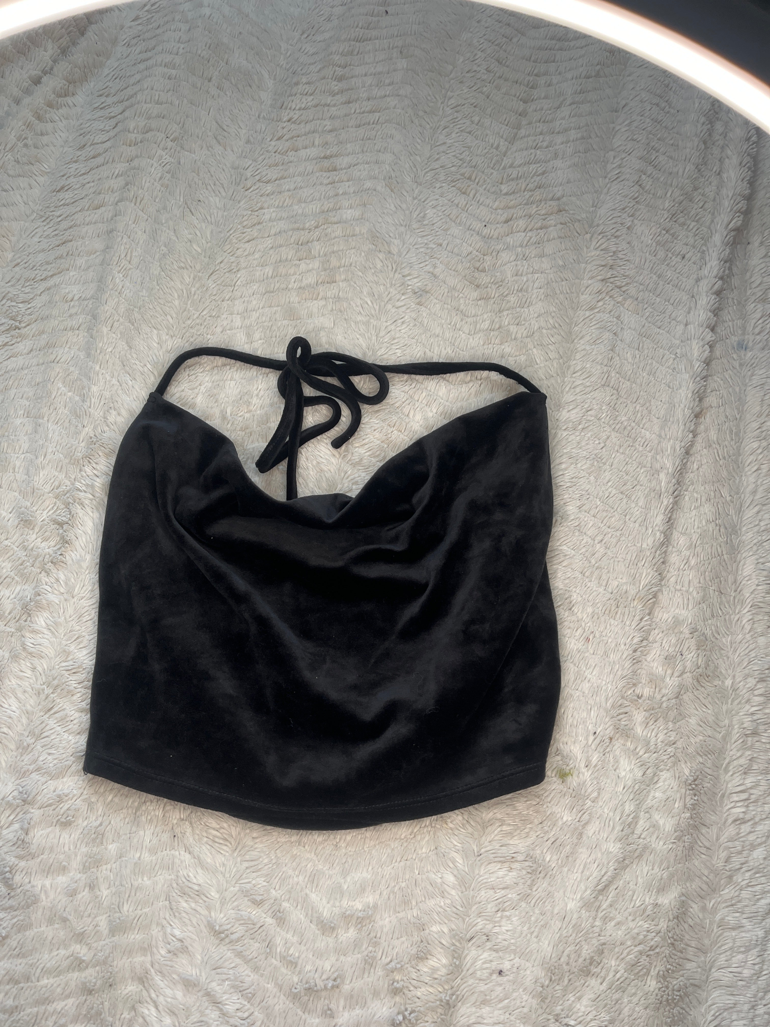 Velvet halter top “Small”