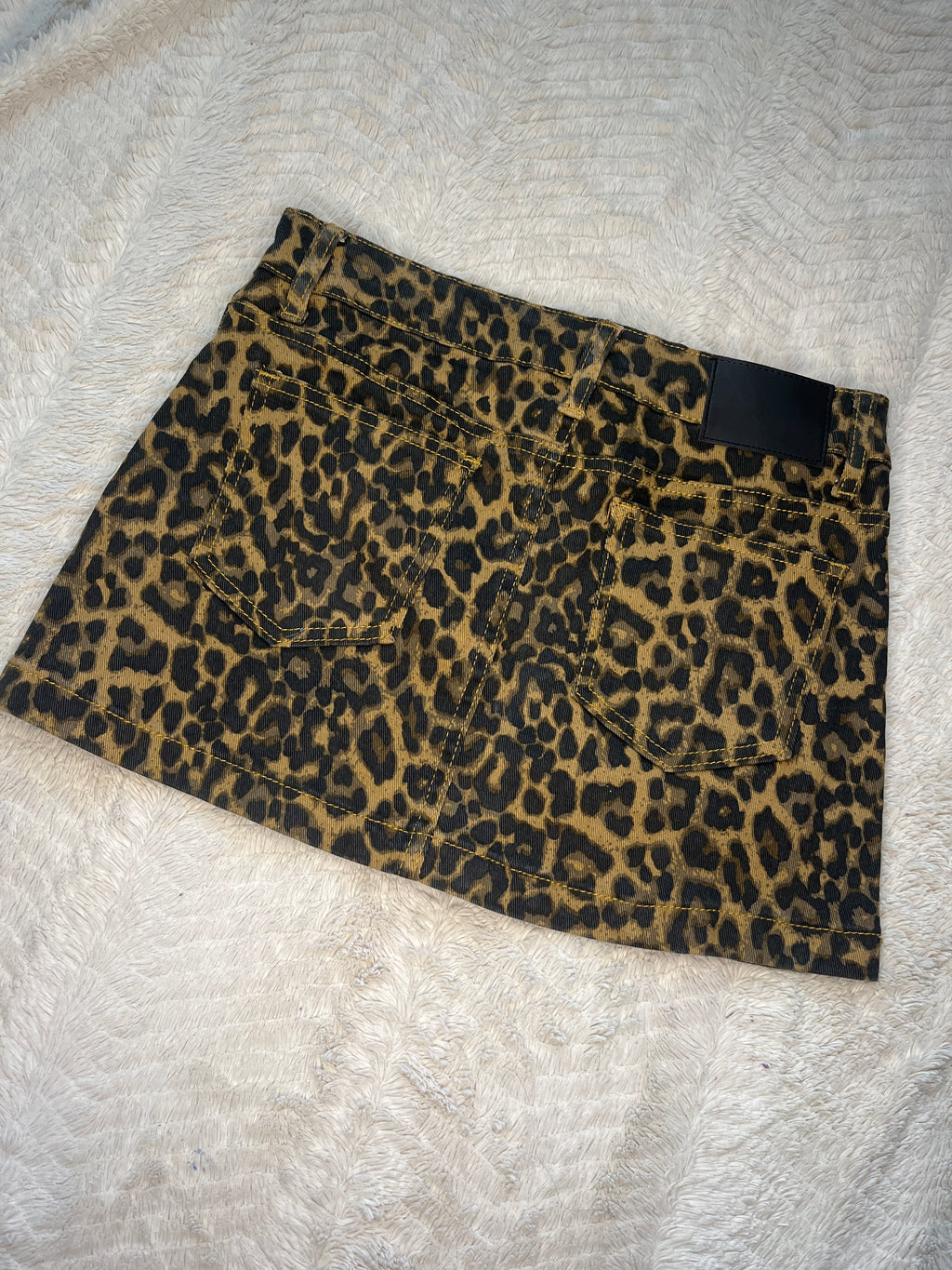 Cheetah print mini skirt “XS”