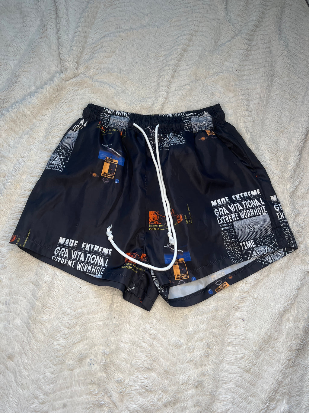 Graphic space shorts “Medium”