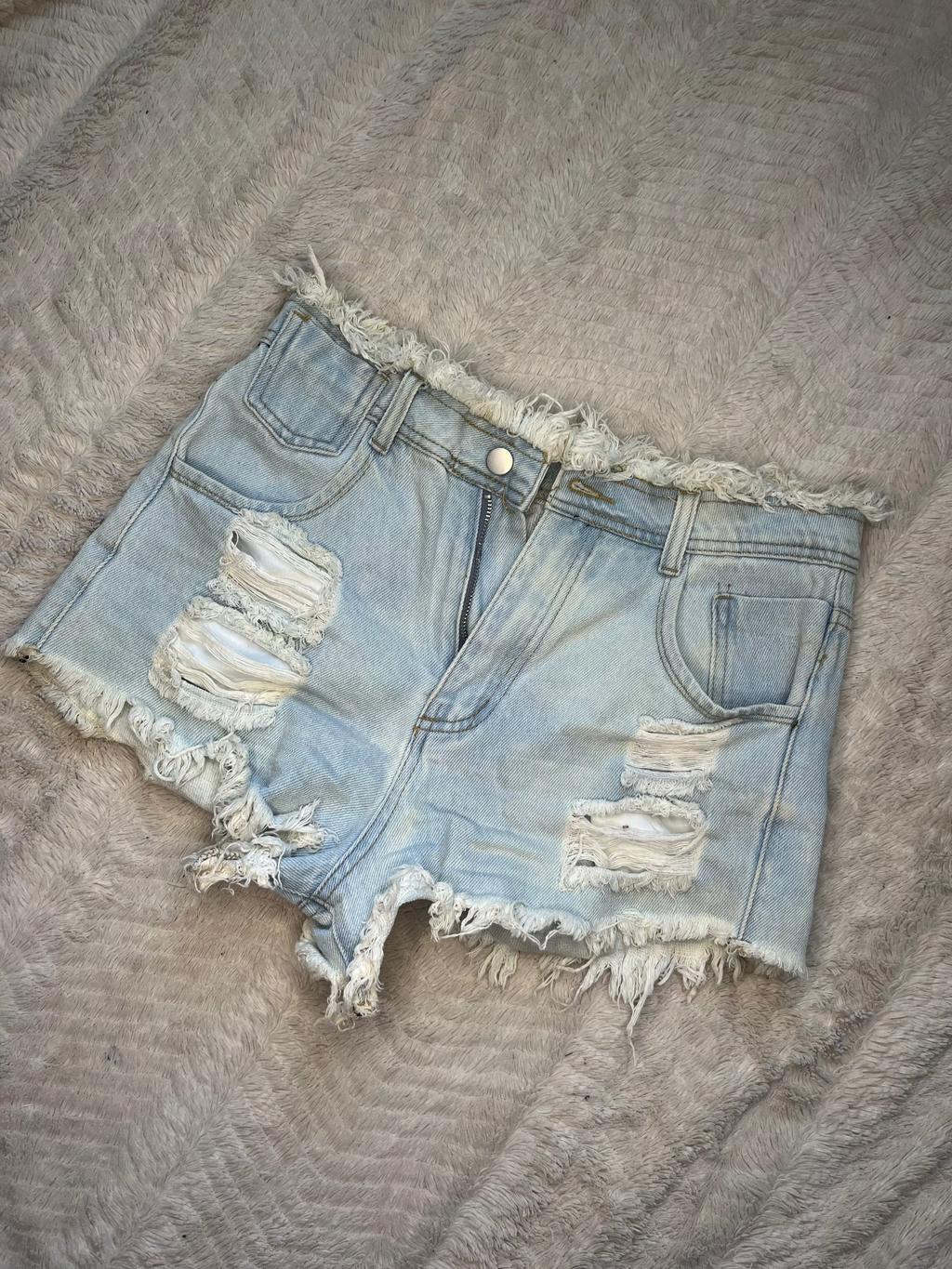 denim high waisted shorts “Medium”