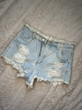 denim high waisted shorts “Medium”